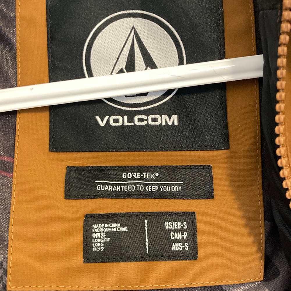 Volcom Brown Hooded Jacket - Picture 2 of 4